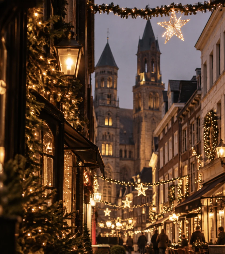 Stads~wandeling in kerstsfeer