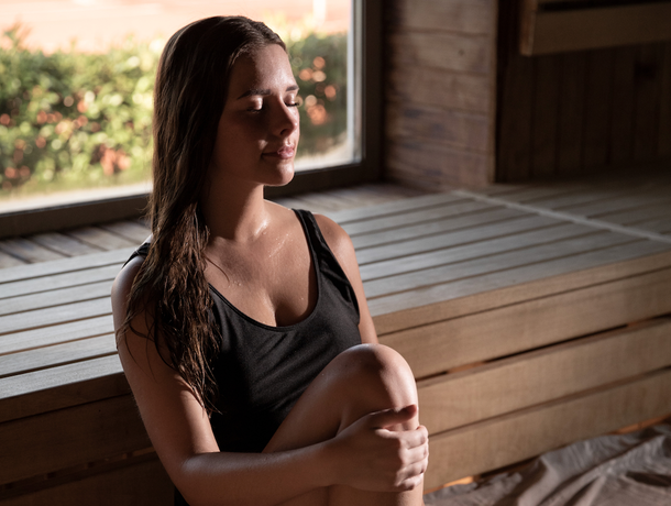 Opgietingen in de sauna