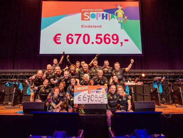 Fietsen voor het Sophia Kinderziekenhuis