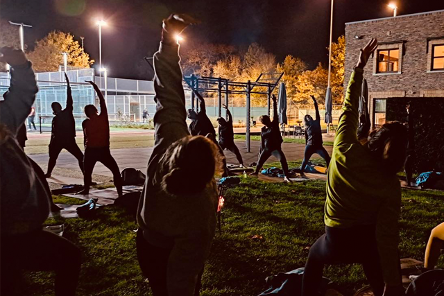 Full moon yoga