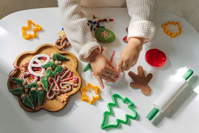 Kerst hangertje kleien