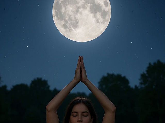 Volle maan yoga